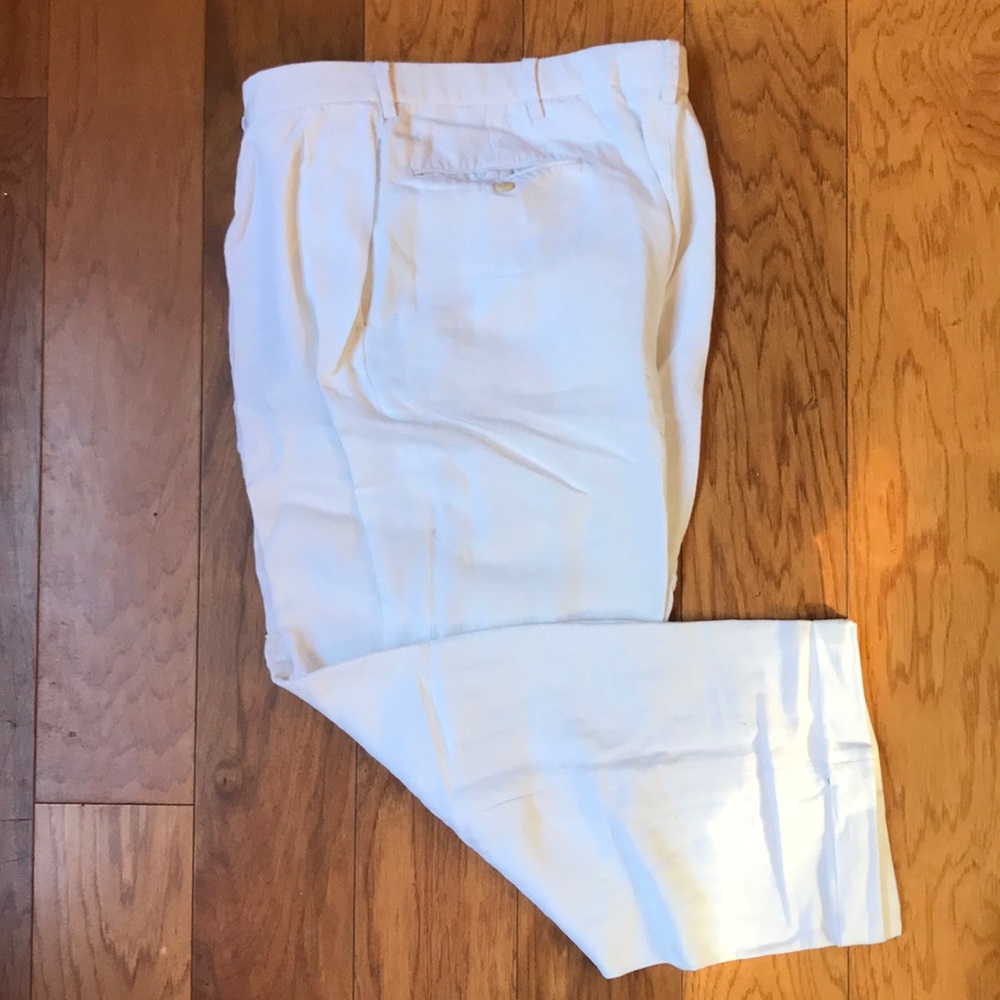 Men’s Linen Polo Golf Dress Pants. 38/30